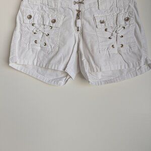 M Officer White Shorts